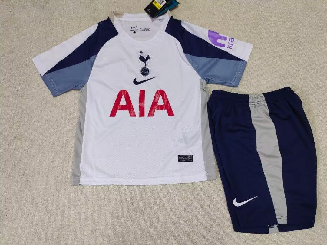 Tottenham Hotspurs 25/26 Kids Home kit
