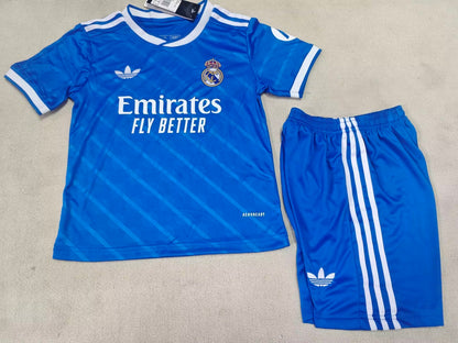 Real Madrid 25/26 kids blue kit