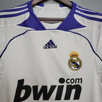 Real Madrid Retro 07/08 - Home kit- Retro Football Shirt