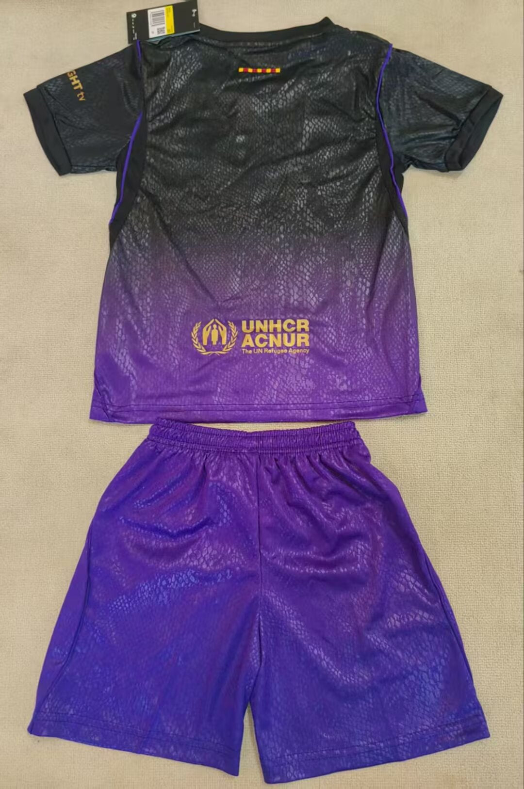 Barcelona 26/27 Kids Away Black&Purple kit