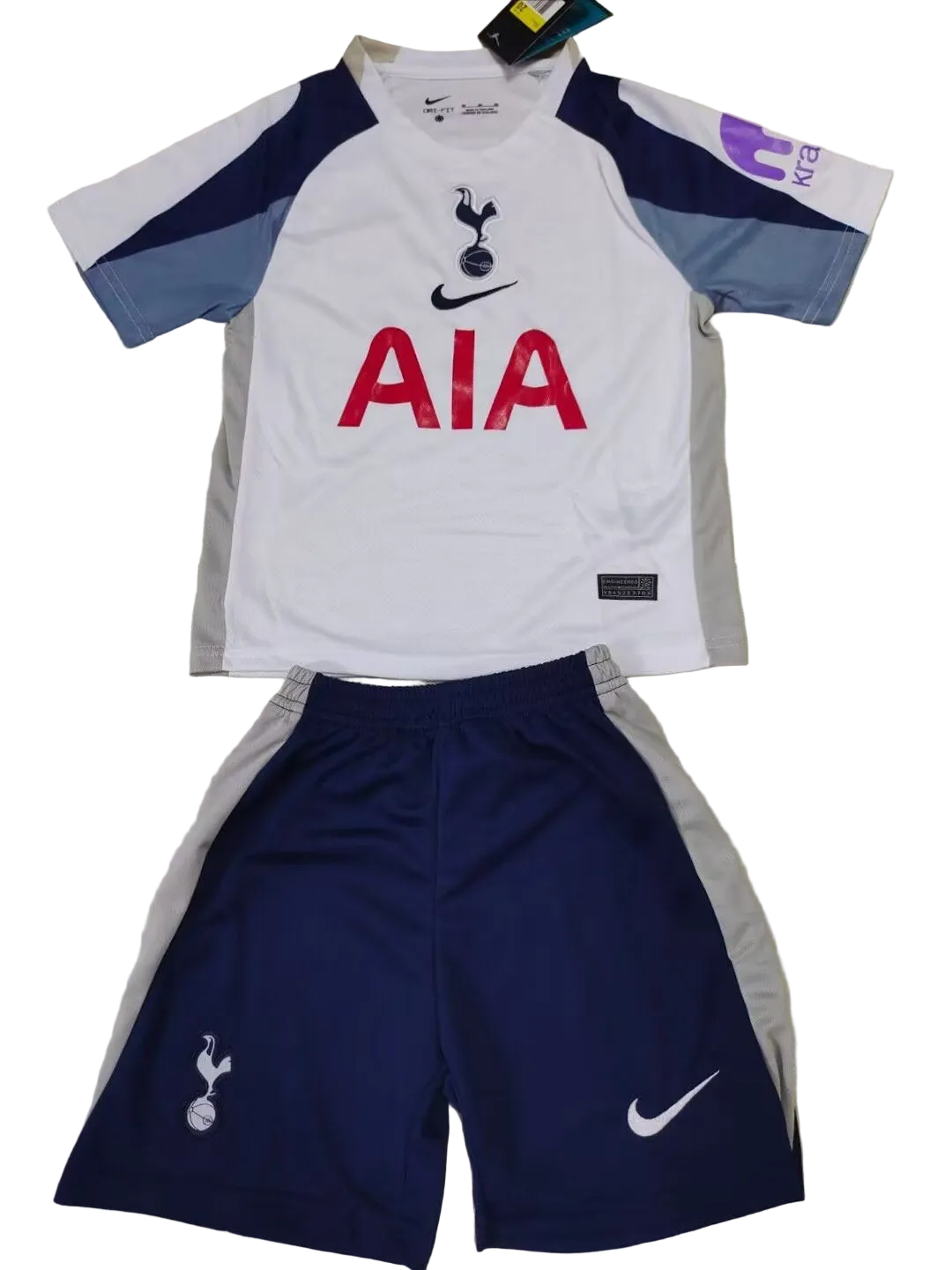 Tottenham Hotspurs 25/26 Kids Home kit