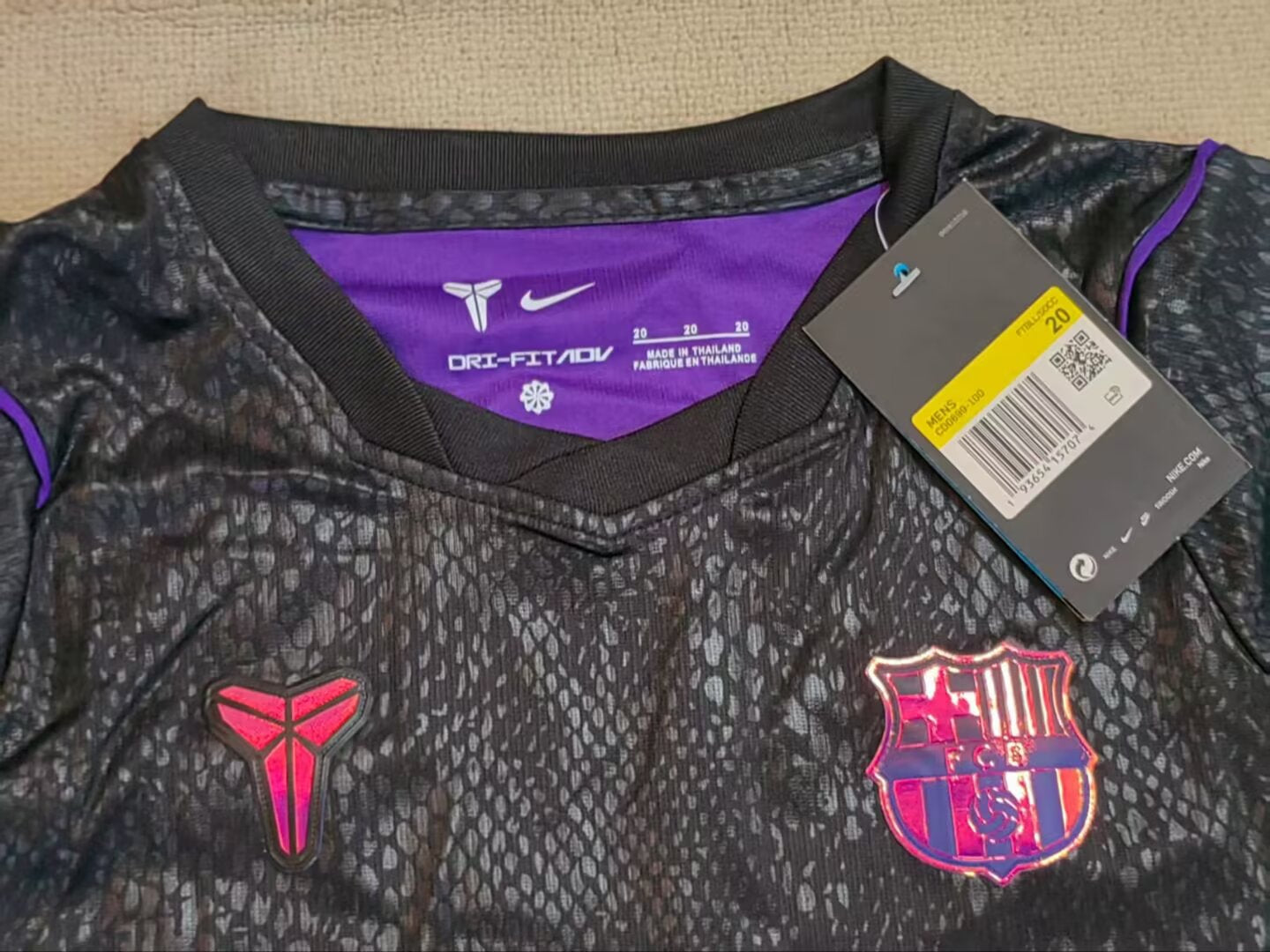 Barcelona 26/27 Kids Away Black&Purple kit
