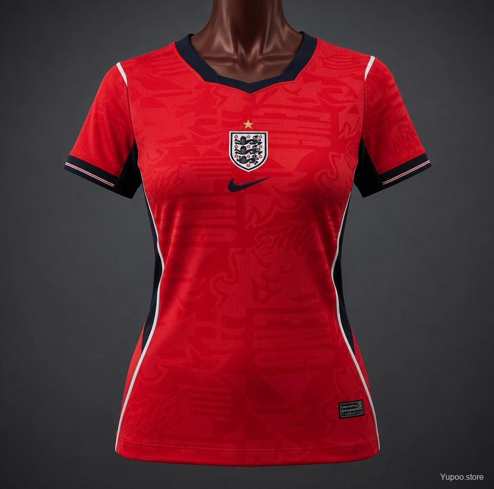 Women 2026 England Away Red kit