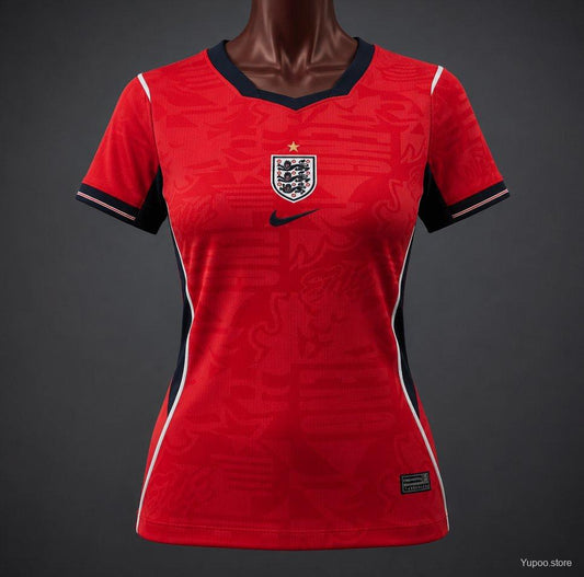 Women 2026 England Away Red kit