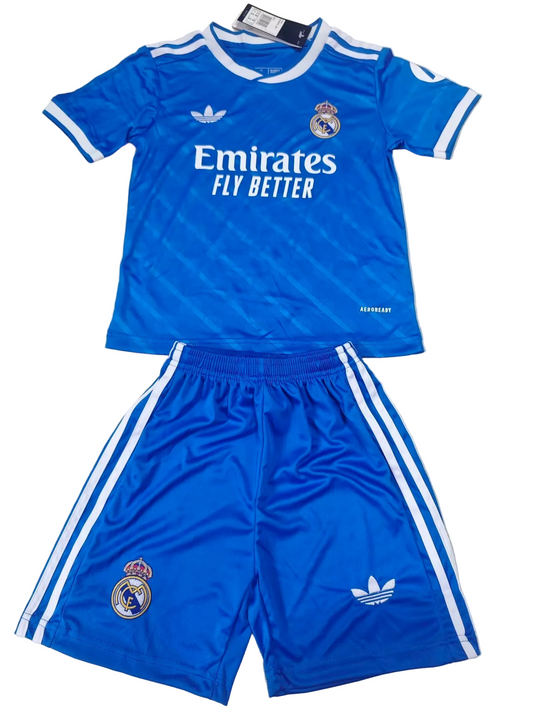 Real Madrid 25/26 kids blue kit