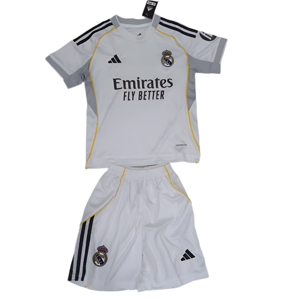 Real Madrid 25/26 Kids Home Kit