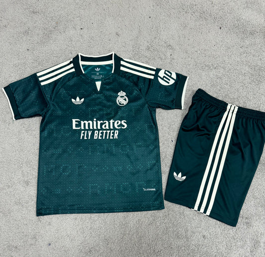 Real Madrid 26/27 Kids Away Green kit