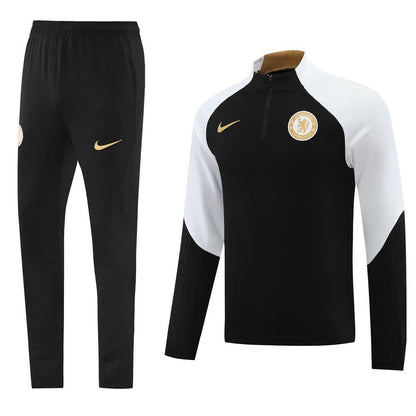 Chelsea Black,White&Gold Training Kit – Top & Pants