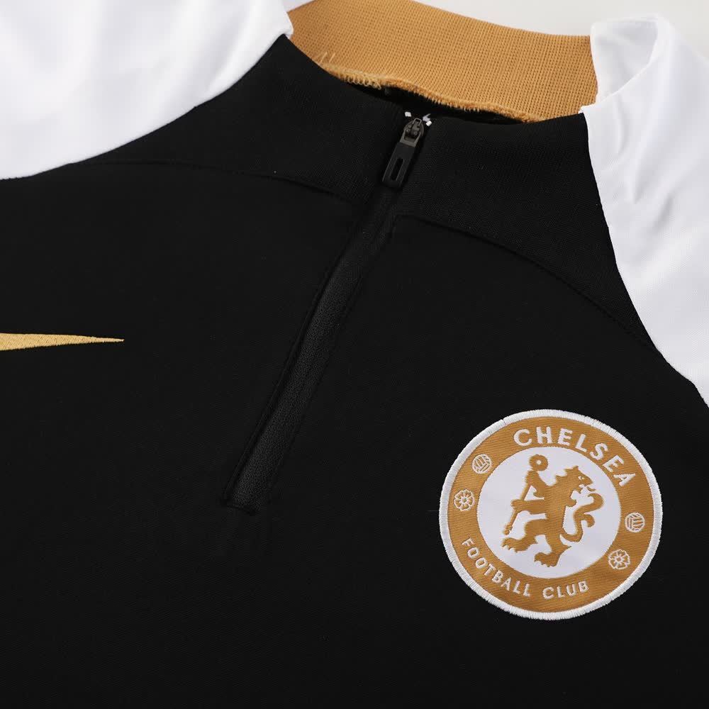 Chelsea Black,White&Gold Training Kit – Top & Pants