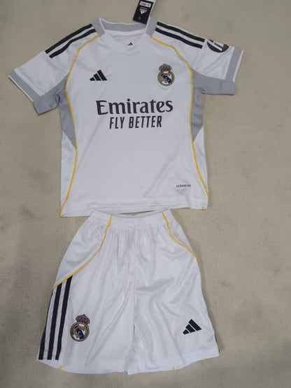Real Madrid 25/26 Kids Home Kit