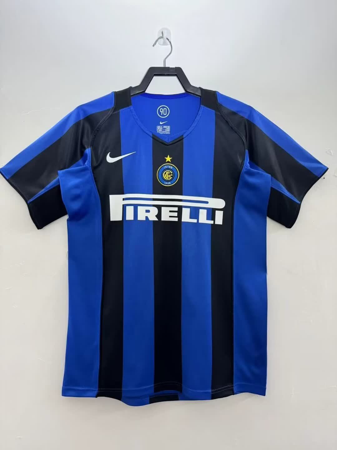 Inter Milan 2004/05 Retro Football shirt- Home kit